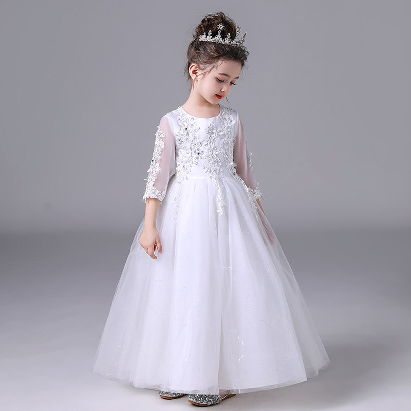 花童礼服女公主裙女童 蓬蓬纱女童钢琴表演礼服裙礼服裙高端 走秀,淘宝优惠券,粉丝福利购,淘宝优惠卷
