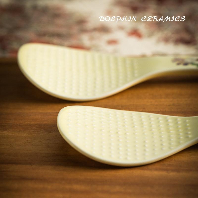 新款金玫瑰饭勺家用饭铲陶瓷添饭勺米饭勺子电饭煲盛饭勺易清洗,淘宝优惠券,粉丝福利购,淘宝优惠卷