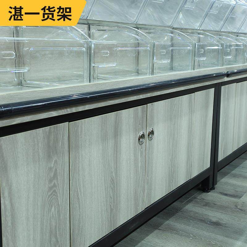 超市散货柜 木质干果柜 钢木糖果柜 散称食品货架 散称柜台促销,淘宝优惠券,粉丝福利购,淘宝优惠卷
