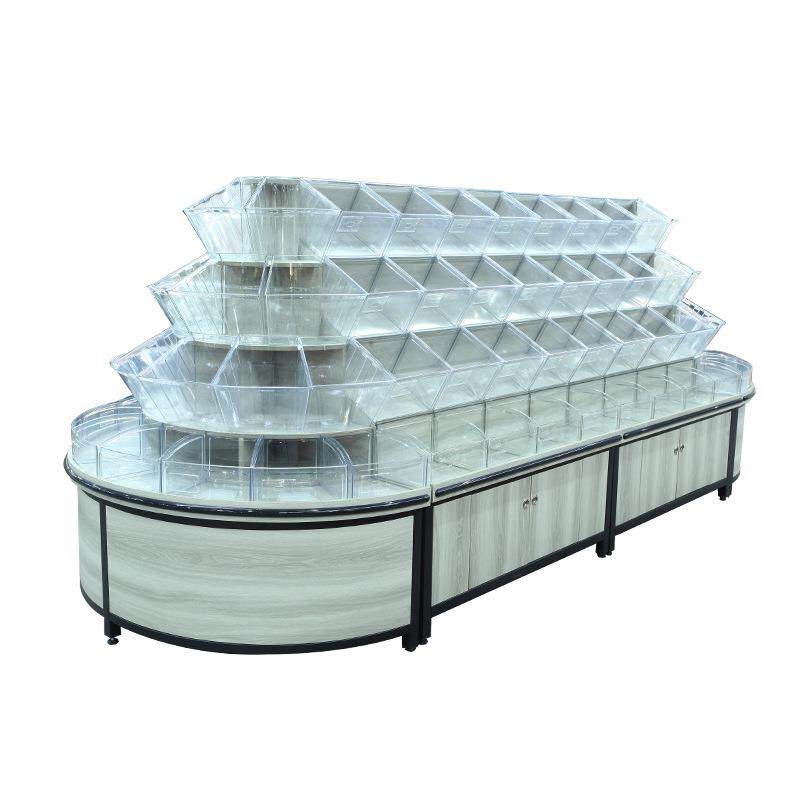 超市散货柜 木质干果柜 钢木糖果柜 散称食品货架 散称柜台促销,淘宝优惠券,粉丝福利购,淘宝优惠卷