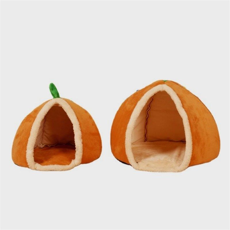 冬季保暖猫窝狗窝南瓜窝 半封闭式猫房子可爱蒙古包宠物房子,淘宝优惠券,粉丝福利购,淘宝优惠卷