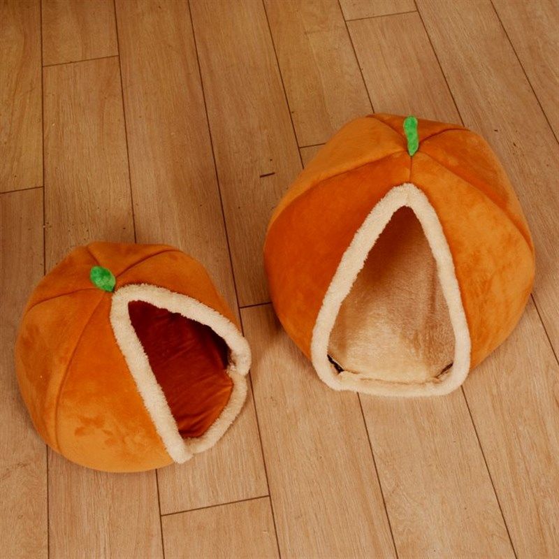 冬季保暖猫窝狗窝南瓜窝 半封闭式猫房子可爱蒙古包宠物房子,淘宝优惠券,粉丝福利购,淘宝优惠卷
