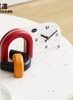 WOZOOM屋准法式奶油风客厅桌面摆件办公家居玄关电视柜座钟装饰品