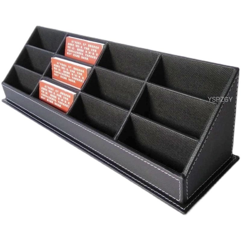 售楼名片座高档多层多格皮名片架酒店大堂前台展示名片盒商务定制,淘宝优惠券,粉丝福利购,淘宝优惠卷