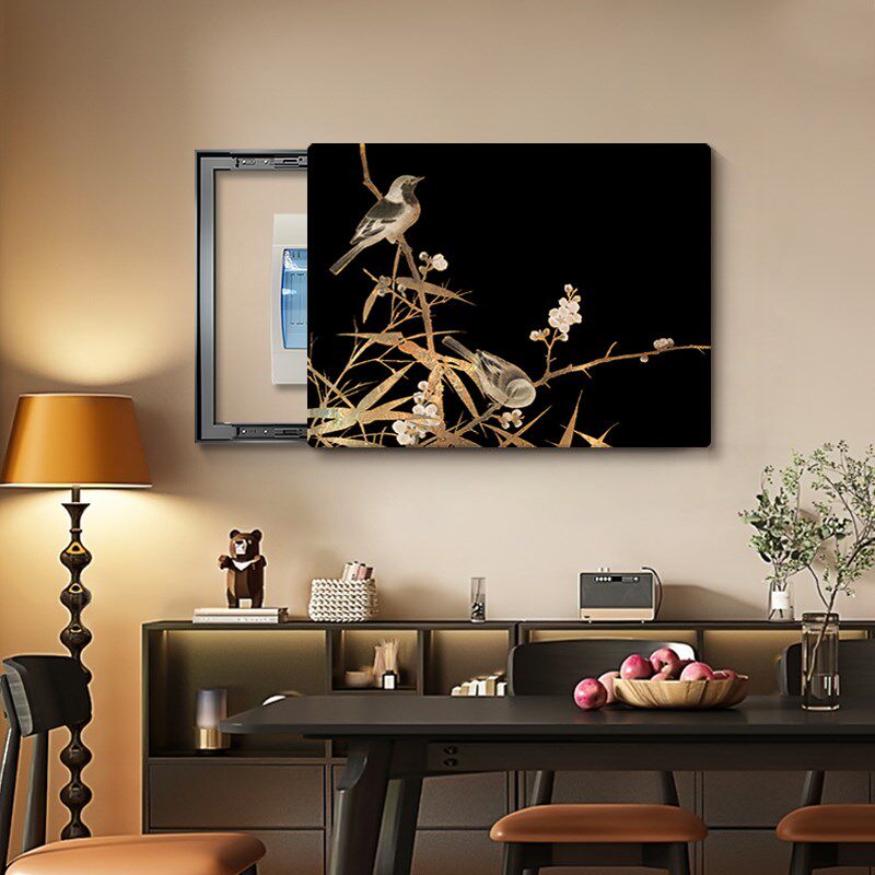 法式中古风电表箱装饰画2024新款遮挡强弱配电箱盒挂画电箱盖面板,淘宝优惠券,粉丝福利购,淘宝优惠卷