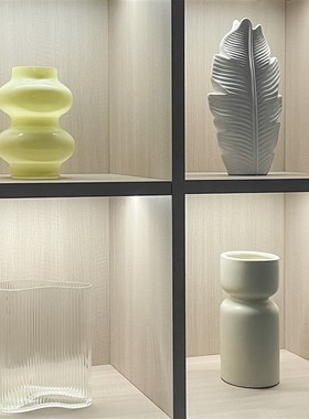 样板间软装饰品书柜家居摆件挂画仿真花陶瓷玻璃创意工艺品ZH3663
