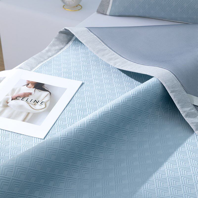 老席匠高端加厚冰丝凉席夏季可水洗机洗三件套夏天软凉席子夏凉席,淘宝优惠券,粉丝福利购,淘宝优惠卷