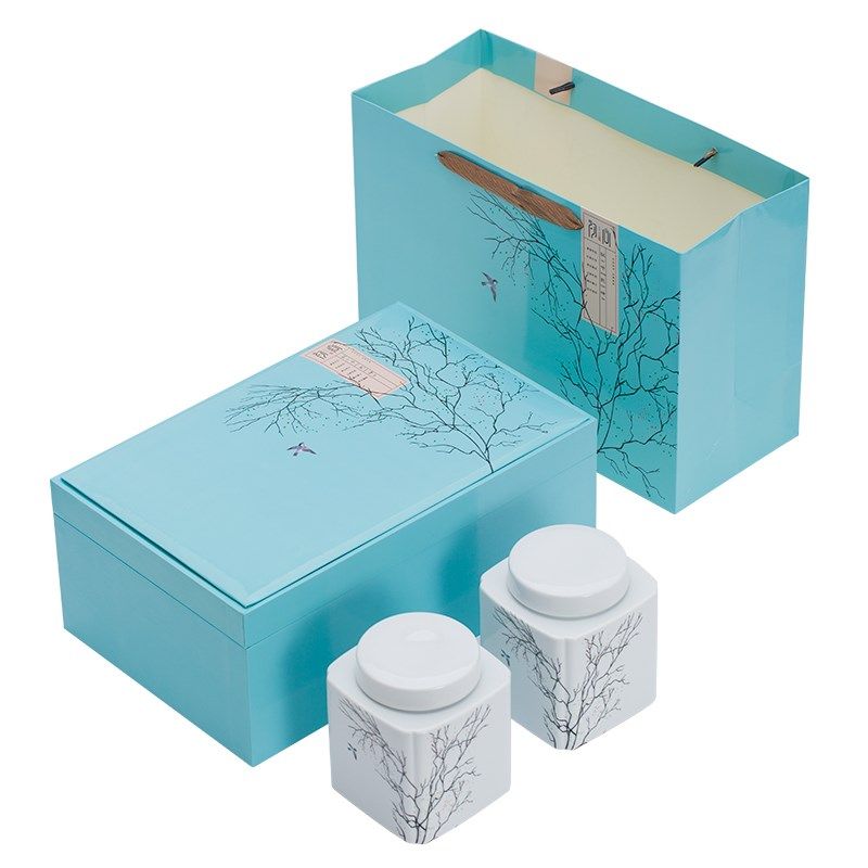 新款茶叶包装空礼盒瓷密封罐高档龙井包装通用双罐红茶绿茶陶定制,淘宝优惠券,粉丝福利购,淘宝优惠卷