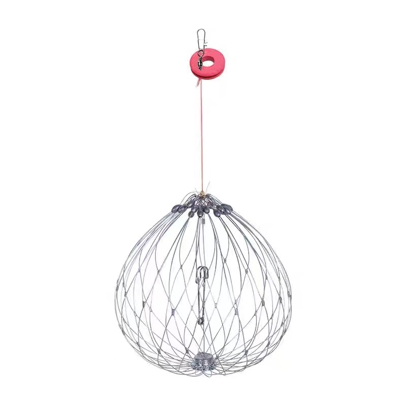 新款钓螃蟹笼子小龙虾笼河蟹套海蟹圈钢丝全自动开合笼捕蟹网海用,淘宝优惠券,粉丝福利购,淘宝优惠卷