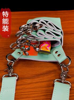真皮发型师工具包腰包高端剪刀包宠物美容师牛皮剪子包大容量斜挎