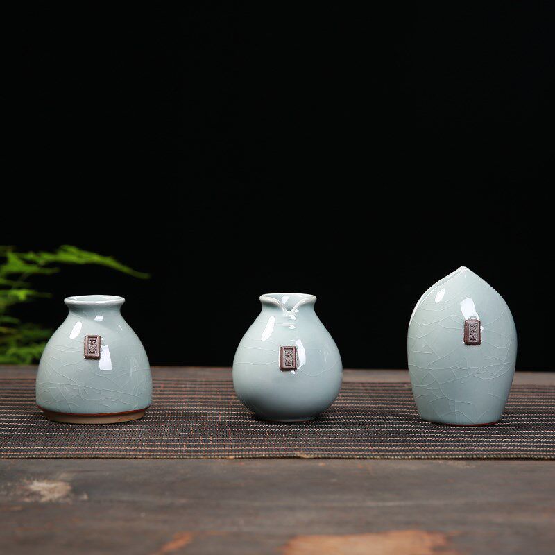 简约客厅创意插花摆件家居装饰陶瓷干花花瓶花艺摆设哥窑水培器皿,淘宝优惠券,粉丝福利购,淘宝优惠卷