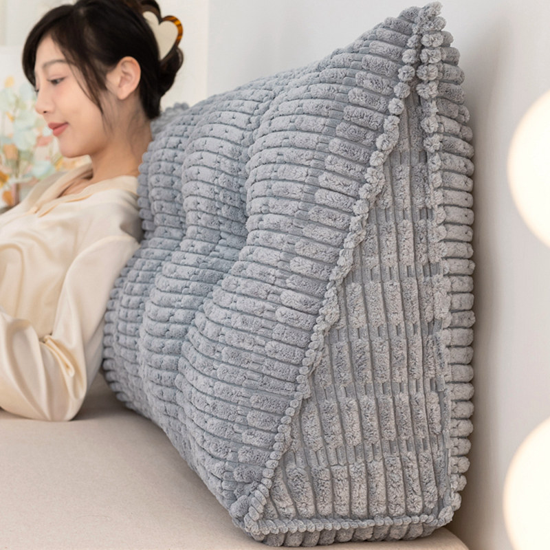 氧气蓝  床头靠垫2023新款床上靠枕北欧风榻榻米软包大靠背可拆洗,淘宝优惠券,粉丝福利购,淘宝优惠卷