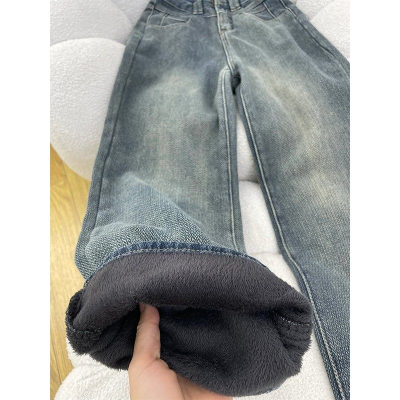 胖mm星空麦穗牛仔裤女夏季新款大码女装显瘦裤子宽松百搭阔腿长裤,淘宝优惠券,粉丝福利购,淘宝优惠卷