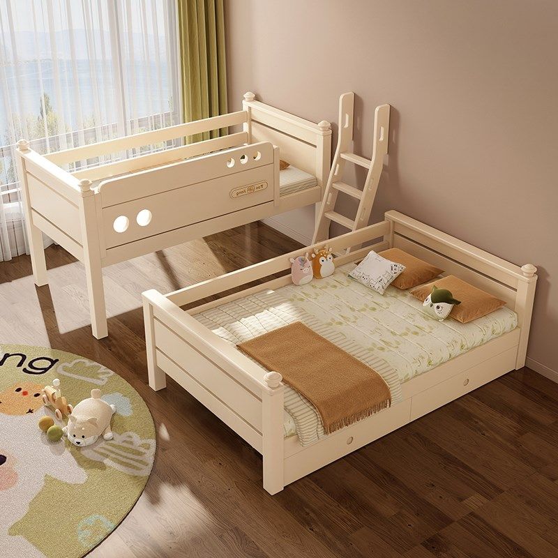 全实木双层床子母床经济型床儿童床高低床双层床,淘宝优惠券,粉丝福利购,淘宝优惠卷