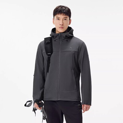 伯希和户外防风耐磨软壳冲锋衣男
