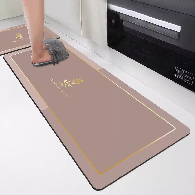 厨房地垫防滑防油可擦免洗专用脚垫子家用长条防水硅藻泥吸水地毯,淘宝优惠券,粉丝福利购,淘宝优惠卷
