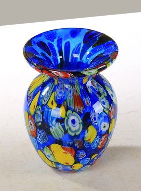 琉璃彩色艺术花瓶油画系摆件餐桌酒店客厅插花花器玄关软装饰摆设