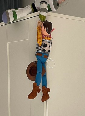 巴斯光年空调摆件冰箱侧面装饰品挂件儿童房间书架书柜办公室桌面