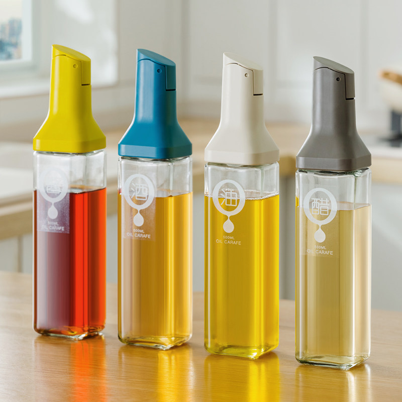 油壶家用厨房酱油醋调味料瓶套装玻璃防漏香油料酒专用不挂油罐子,淘宝优惠券,粉丝福利购,淘宝优惠卷