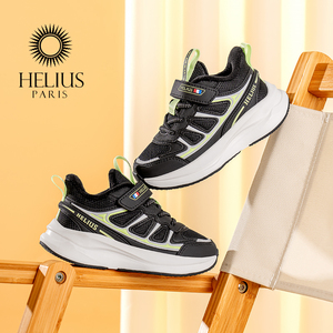 法国赫利俄斯童鞋23-30码冬款加绒运动鞋男女中小幼儿防滑跑步鞋