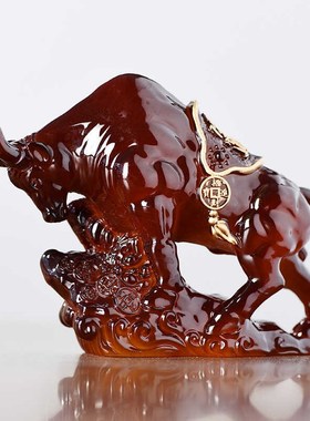 铜牛摆件金牛旺市牛生肖牛财运如虹家居店铺乔迁开业礼品装饰摆设