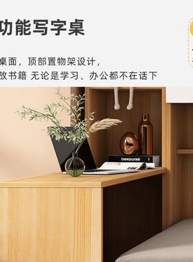 批发榻榻米床柜一体衣柜床带书桌多功能全套组合床小户型储物带衣