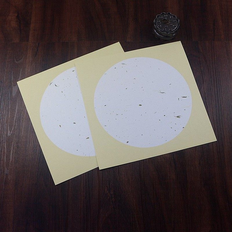 空白圆形卡纸镜片扇面软卡宣纸仿古洒金生宣写生硬卡免装裱33X33,淘宝优惠券,粉丝福利购,淘宝优惠卷