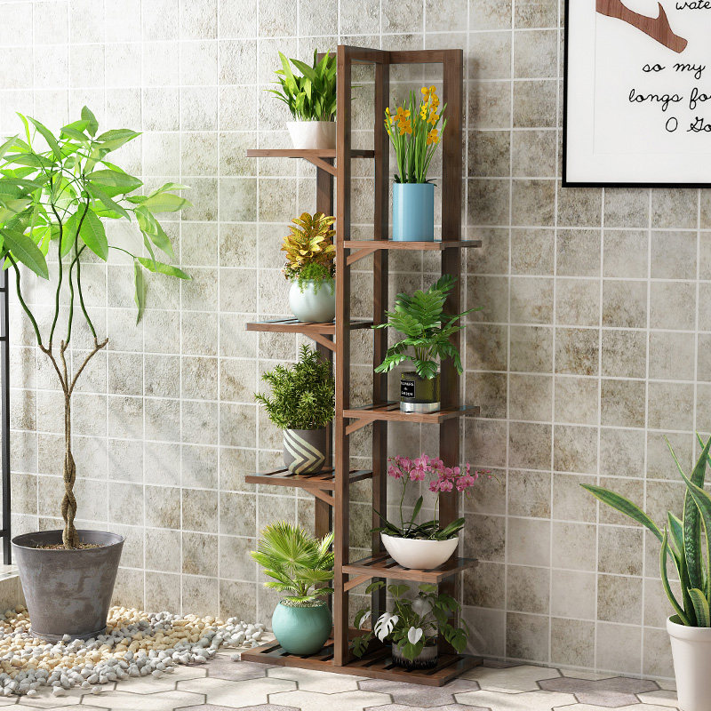 实木花架铁艺阳台多层置物架落地式客厅2022新款花架吊篮花盆架子,淘宝优惠券,粉丝福利购,淘宝优惠卷