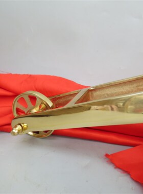 纯铜黄铜光面大钢炮仿古大炮模型追击炮钢炮开业送礼桌面摆件