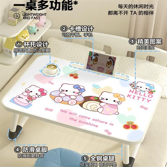 Cute bed small table desk dormitory student study table writing foldable table laptop stand