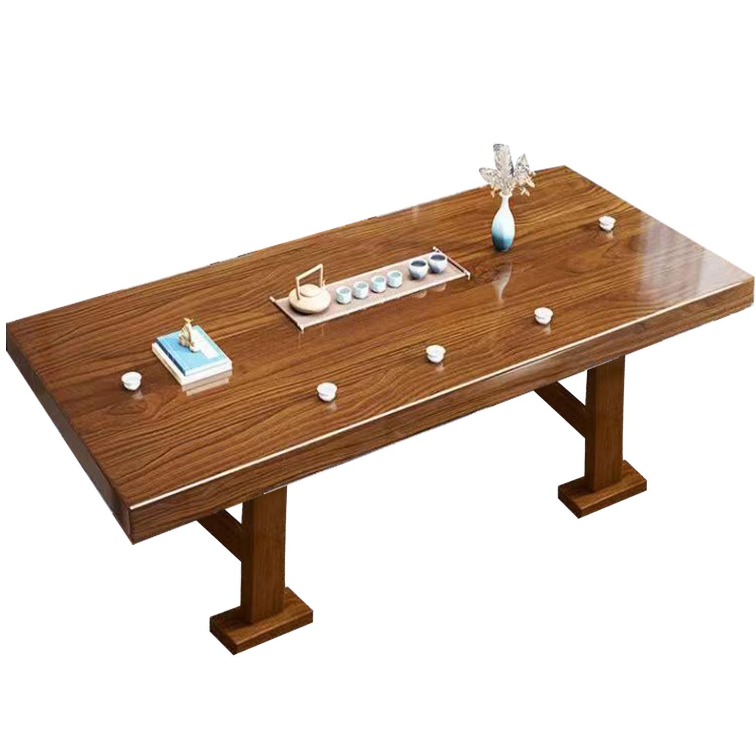 Solid wood large board tea table and chair combination coffee table flat dry tea table tea table home office tea set all in one