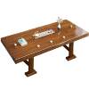 Solid wood large board tea table and chair combination coffee table flat dry tea table tea table home office tea set all in one