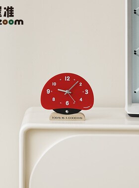 WOZOOM屋准玄关时钟摆件家居客厅电视柜创意钟表桌面摆台式装饰品