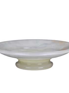 天然玉石果盘碟客厅书房办公室茶几摆件乔迁进宅吉祥送礼手工艺品