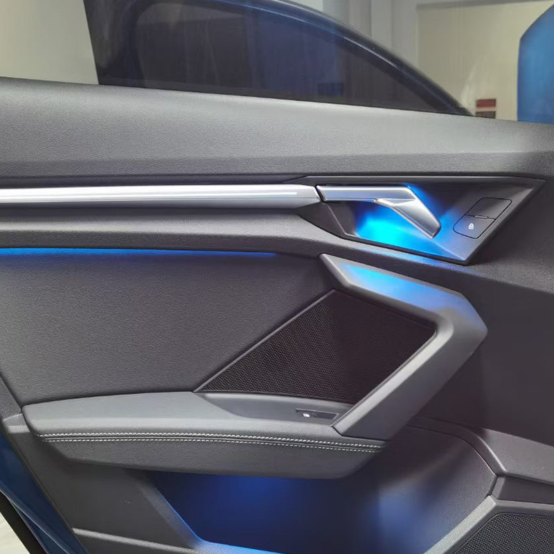 新款A3L改装32色氛围灯 照地灯 门板灯 中控灯 脚窝灯 原厂控制,淘宝优惠券,粉丝福利购,淘宝优惠卷