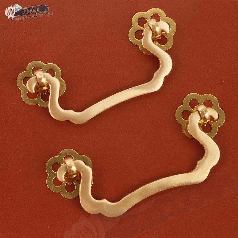 中式明清家俱书桌抽屉纯铜拉手木箱中药柜五斗柜电视柜复古铜把手,淘宝优惠券,粉丝福利购,淘宝优惠卷