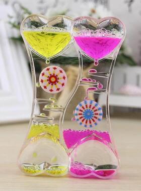 液体减压油漏水滴计时器沙漏流伴睡梦幻时光时间创意礼品海豚可爱