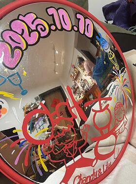 【备婚的100个快递】凹凸镜结婚装饰摆件diy自制彩绘拍照出片神器