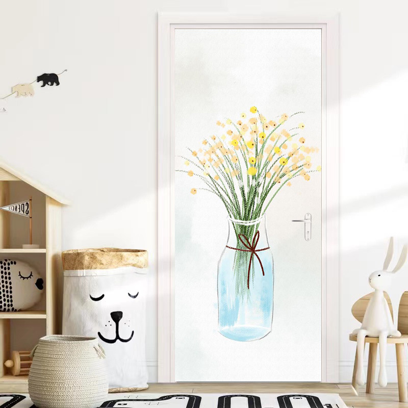 门贴画装饰房间卫生间推拉门上墙纸自粘玄关风景防水遮丑贴纸整张,淘宝优惠券,粉丝福利购,淘宝优惠卷