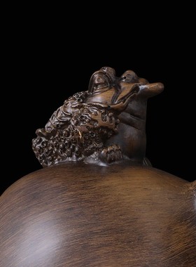 金蟾葫芦摆件家居客厅酒柜装饰品工艺礼品中式玄关博古架摆设中式