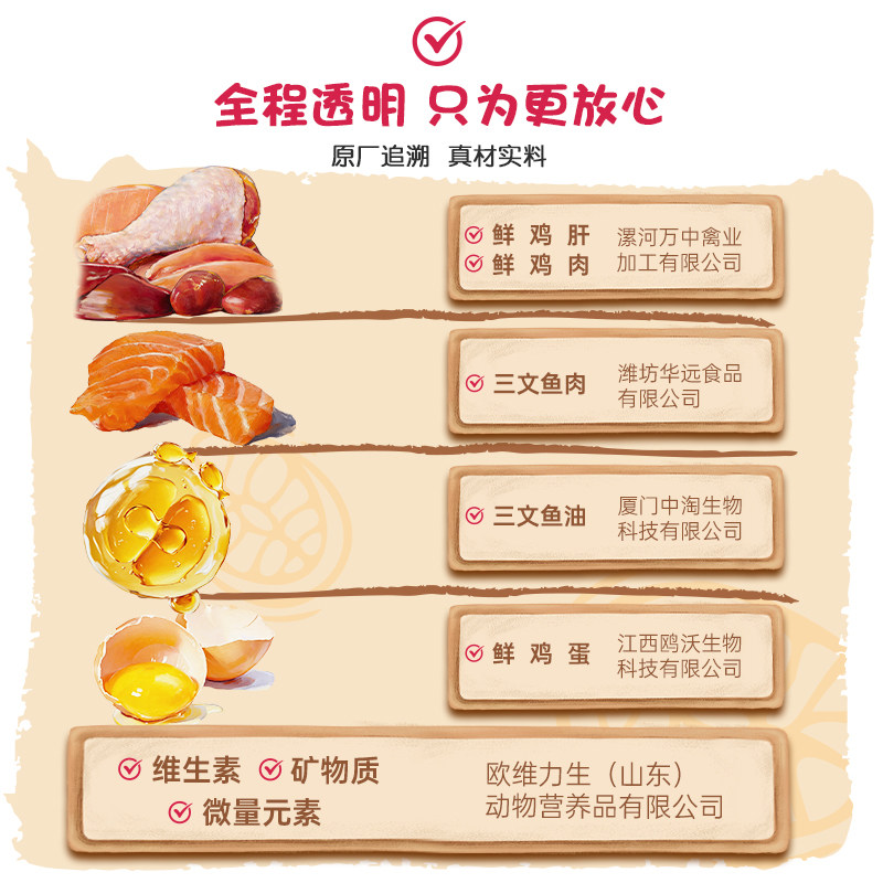 Greedy Family Fresh Meat Baked Cat Food Chicken Salmon Grain-Free Adult Cats and Kittens Full Price Full Period Flagship Store