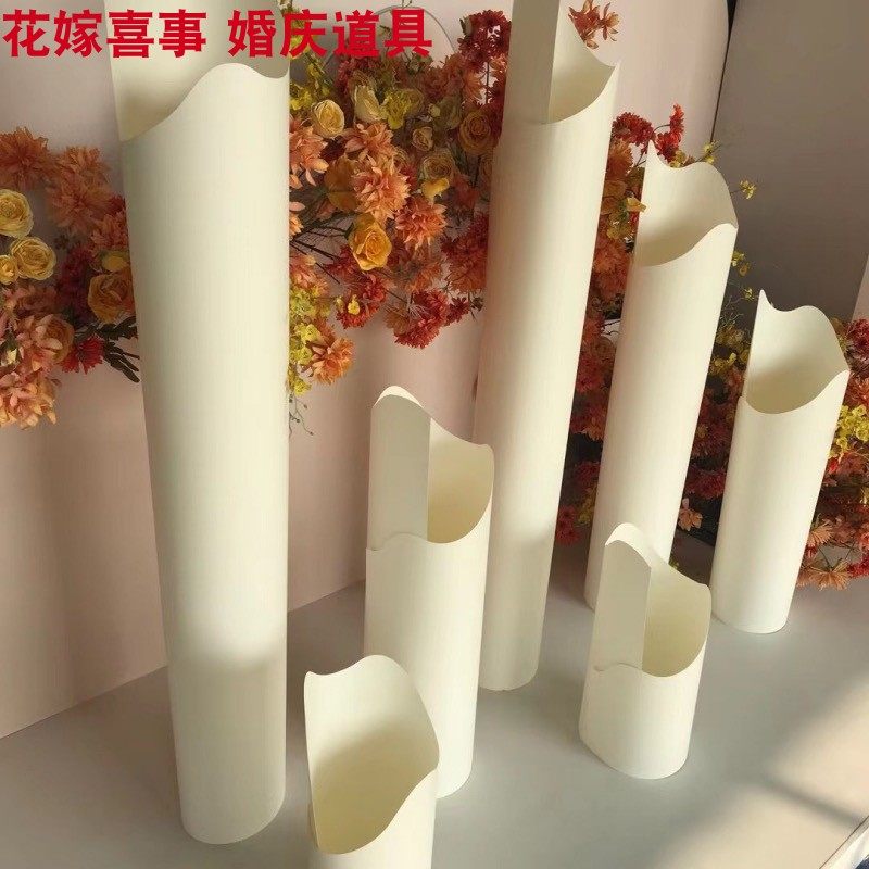 创意婚宴斜口纸柱纸艺婚礼布置路引商场橱窗装饰摆饰婚庆道具用品,淘宝优惠券,粉丝福利购,淘宝优惠卷