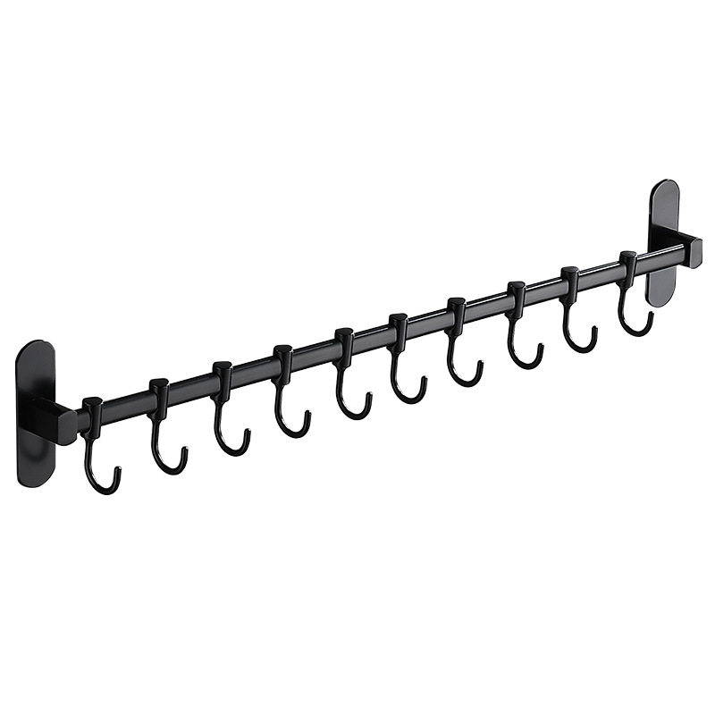 免打孔厨房挂钩壁挂式置物架勺子排勾厨卫挂件锅铲子钩不锈钢挂架,淘宝优惠券,粉丝福利购,淘宝优惠卷