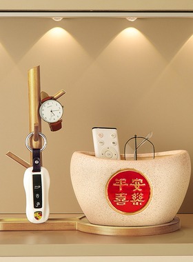 入户进门口鞋柜客厅玄幻锁匙桌面置物架子装饰品玄关钥匙收纳摆件