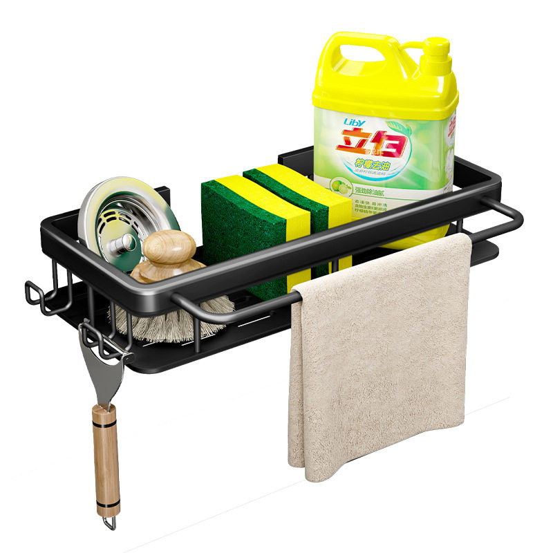 抹布架厨房收纳架置物架家用调料架水池海绵沥水篮壁挂式水槽神器,淘宝优惠券,粉丝福利购,淘宝优惠卷