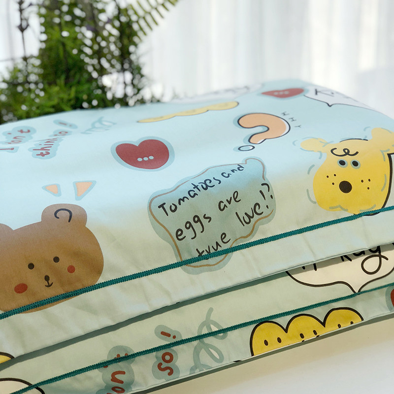 儿童枕套3050卡通纯棉恐龙单人枕套儿童纯棉卡通小孩枕套40x60,淘宝优惠券,粉丝福利购,淘宝优惠卷