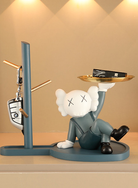 轻奢风幸运兔桌面门口简约玄关客厅茶几鞋柜钥匙收纳装饰兔子摆件
