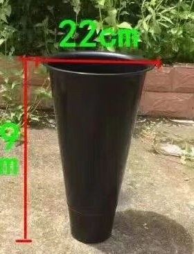 欧式圆形塑料花桶花店装饰加厚耐用花盆家用室内花架大号插花筒