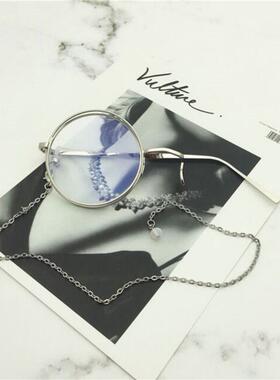 单片眼镜怪盗基德阿蒙单祇半边单侧眼镜覆古英伦夹眼鼻式有度数