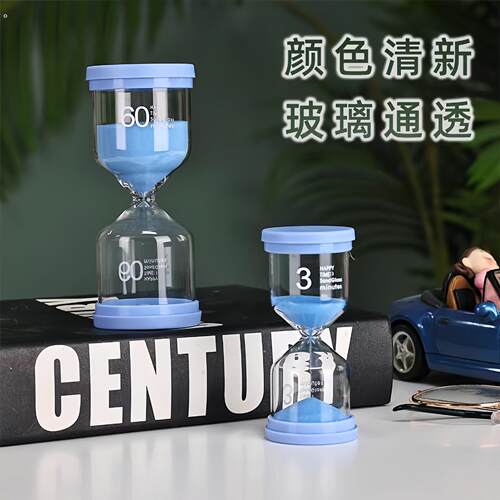 马卡龙创意沙漏计时器儿童学生学习时间管理5/10/0分钟流沙瓶 - 图1